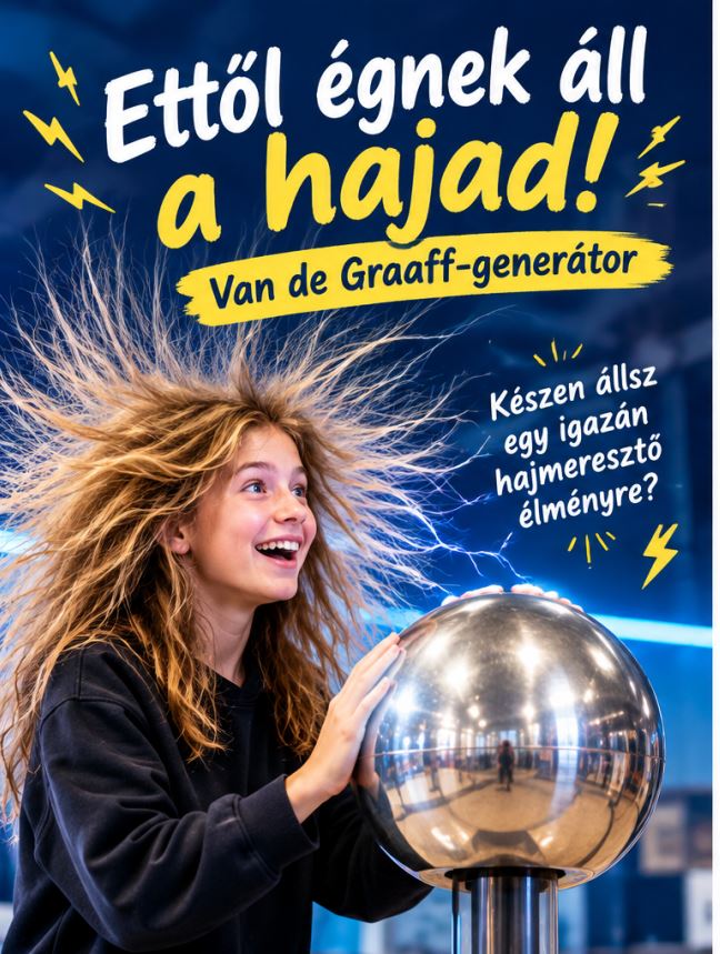 Ettől égnek áll a hajad! - Van de Graaff-generátor 