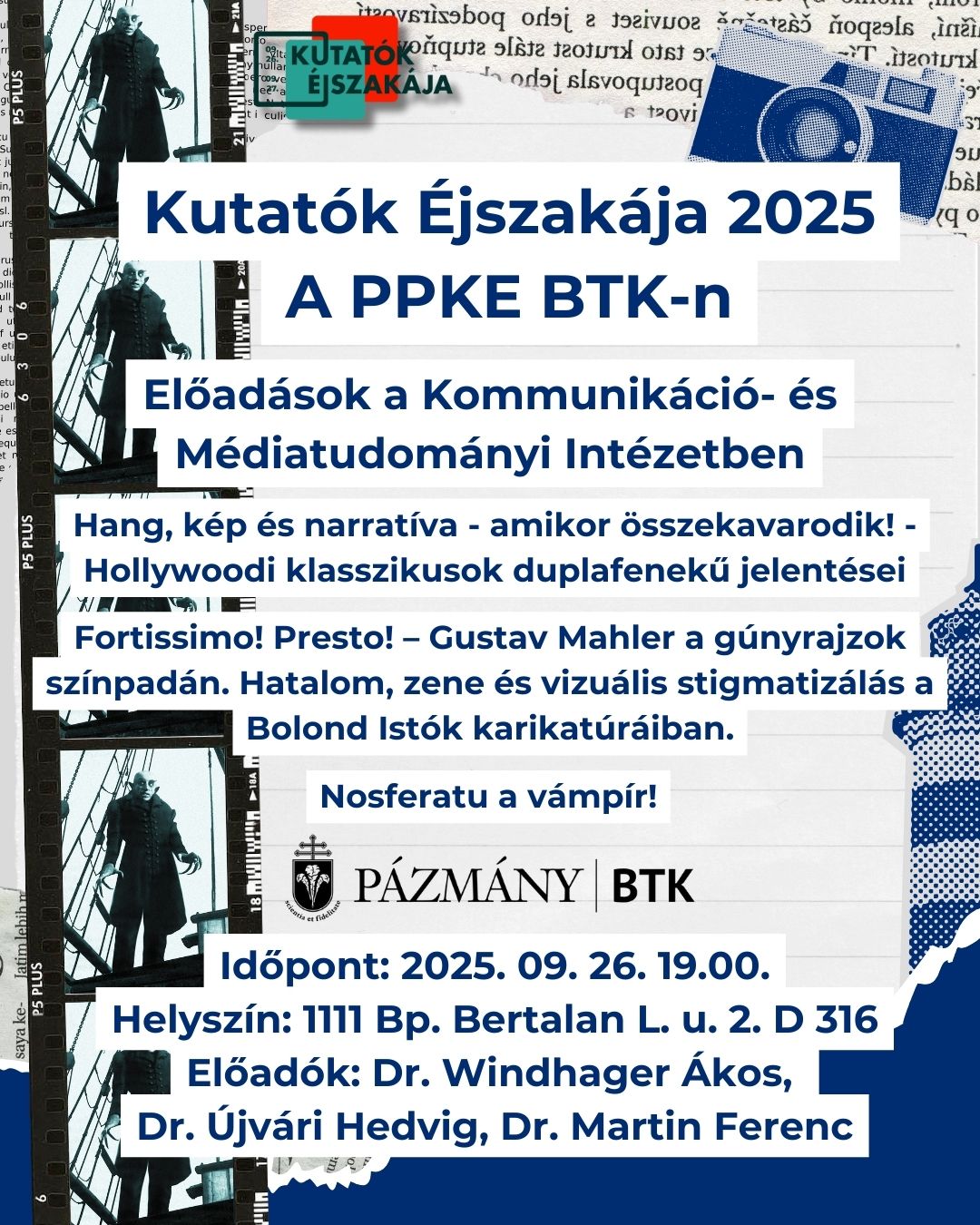 Előadások a Kommunikáció- és Médiatudományi Intézetben