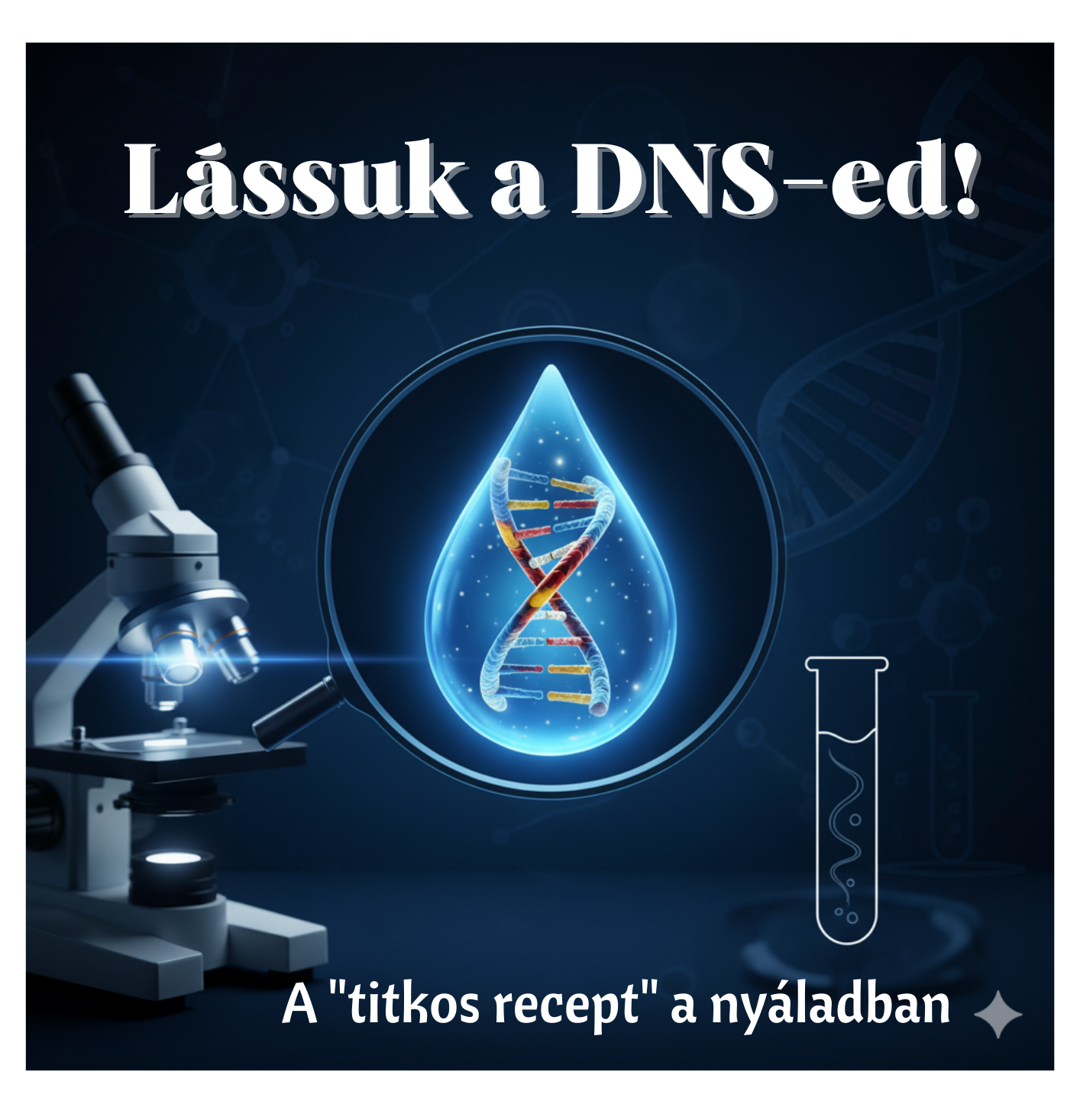 A "titkos recept" a nyáladban - Lássuk a DNS-ed!