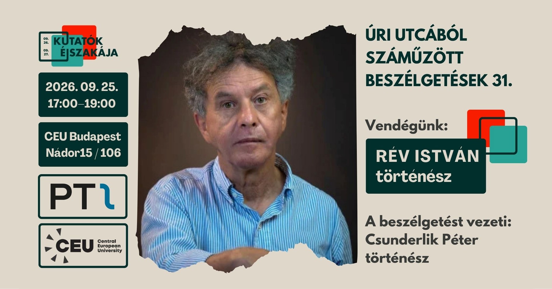 Úri utcából száműzött beszélgetések 31. – Rév István történész