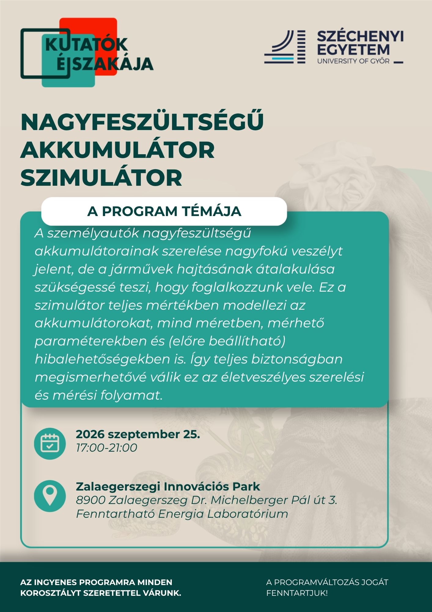 Nagyfeszültségű akkumulátor szimulátor