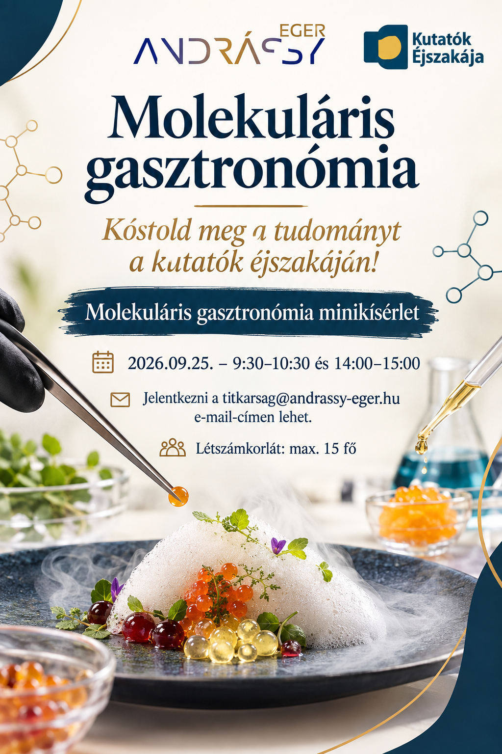 Molekuláris gasztronómia - Kóstold meg a tudományt