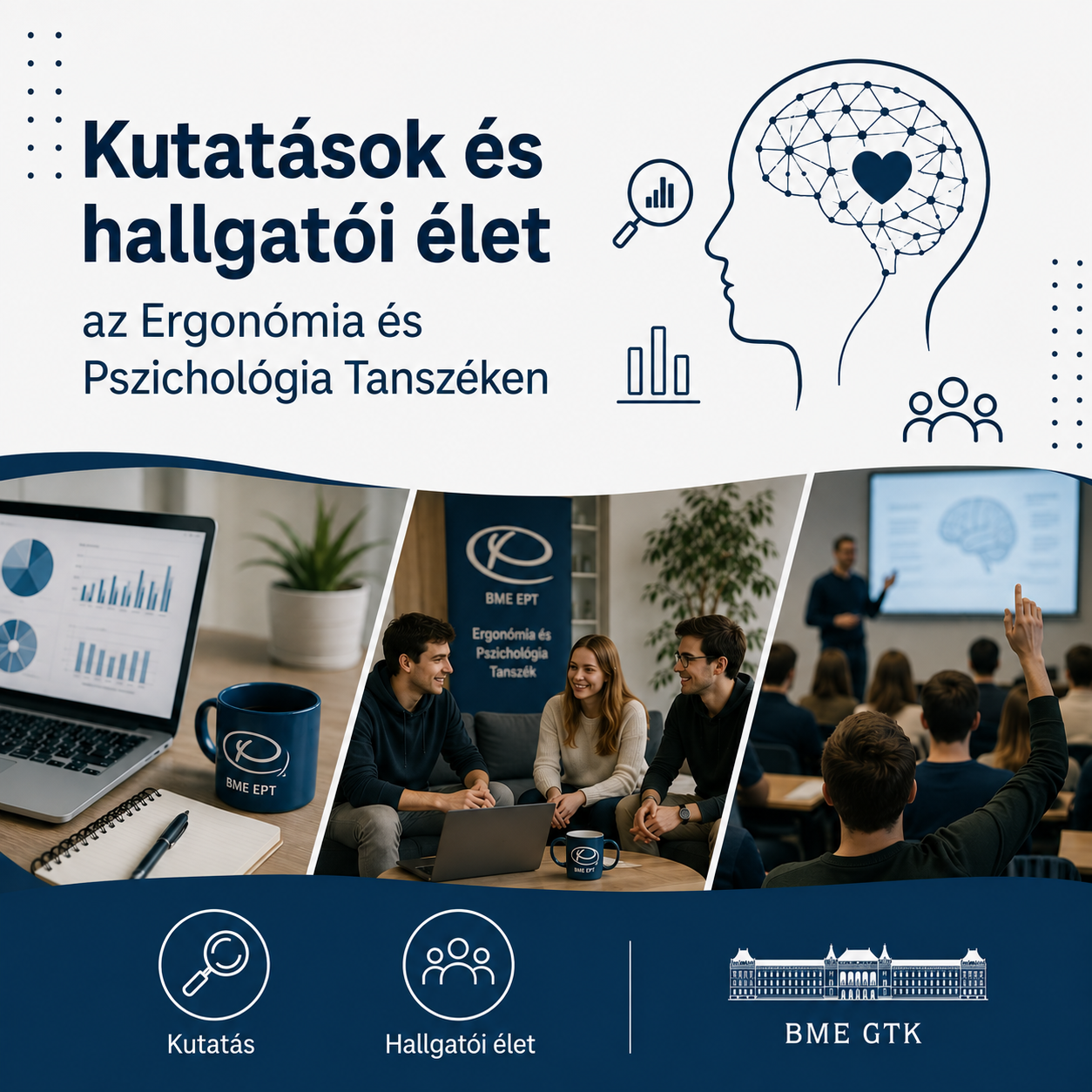 Akadémiai kutatások és hallgatói élet a BME Ergonómia és Pszichológia Tanszéken