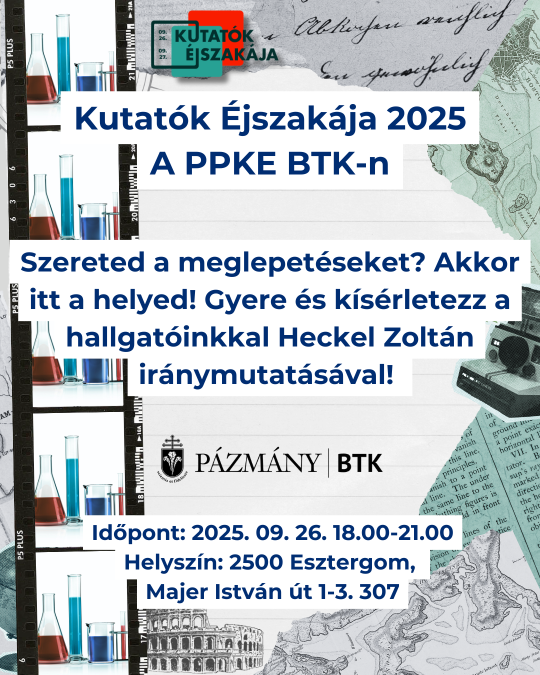Szereted a meglepetéseket? Akkor itt a helyed! Gyere és kísérletezz a hallgatóinkkal Heckel Zoltán iránymutatásával!