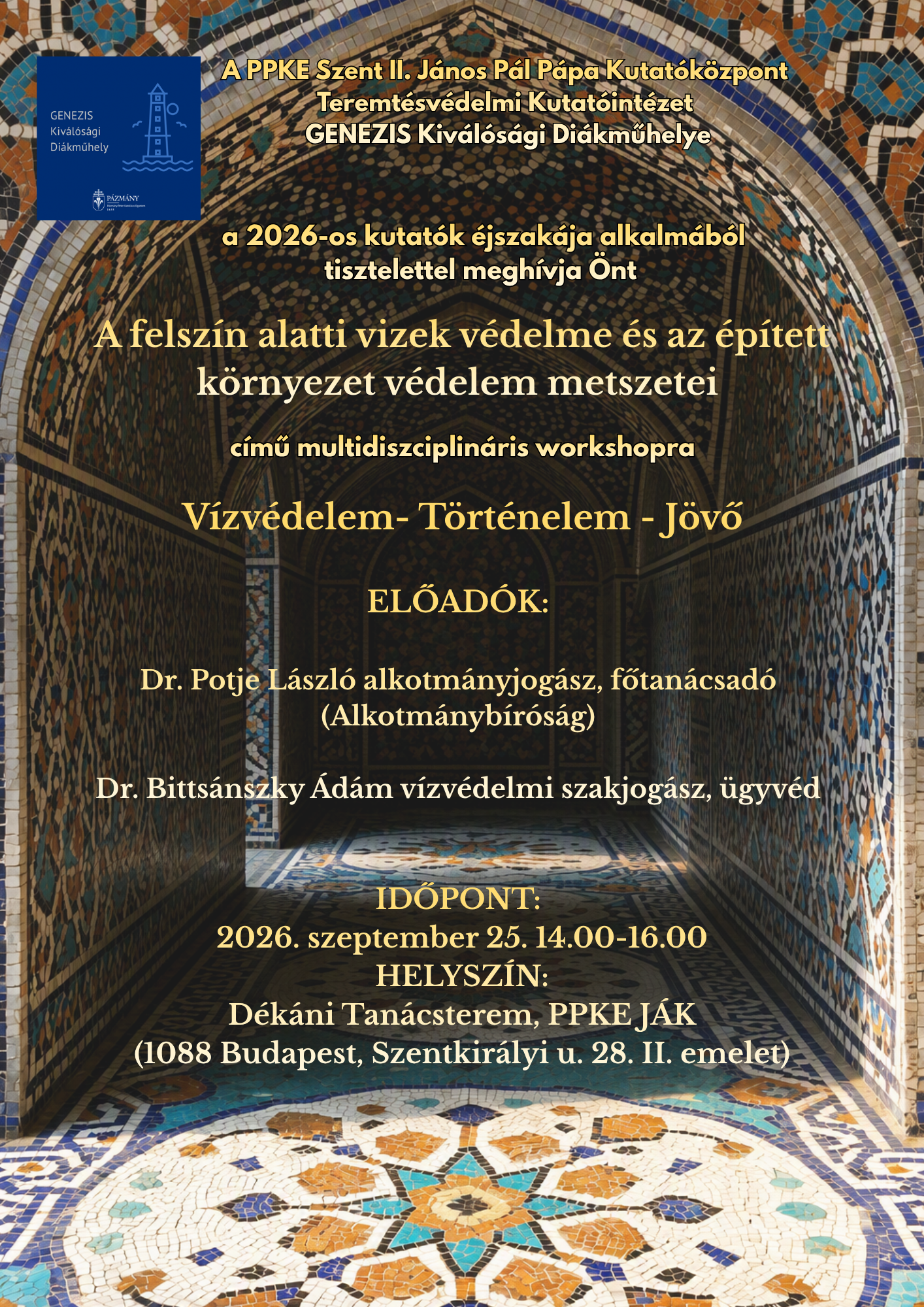 Felszín alatti vizek védelme és az épített környezet védelmének metszetei