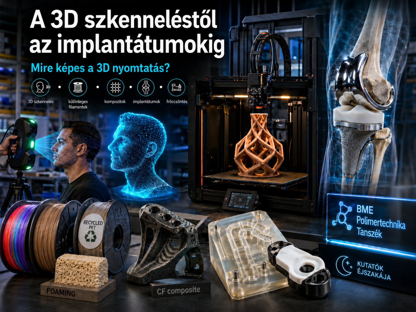 A 3D szkenneléstől az implantátumokig - mire képes ma a 3D nyomtatás?