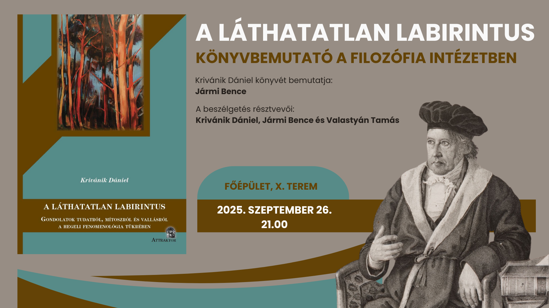 A láthatatlan labirintus – Könyvbemutató a Filozófia Intézetben