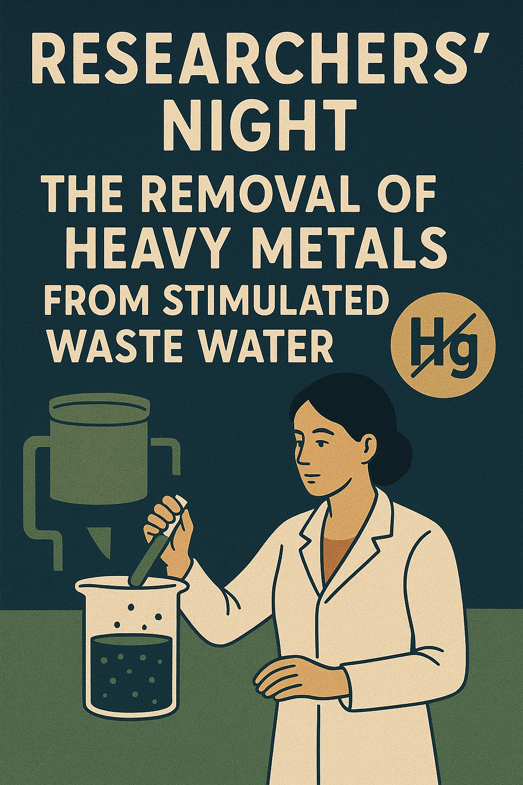The removal of heavy metals from stimulated waste water