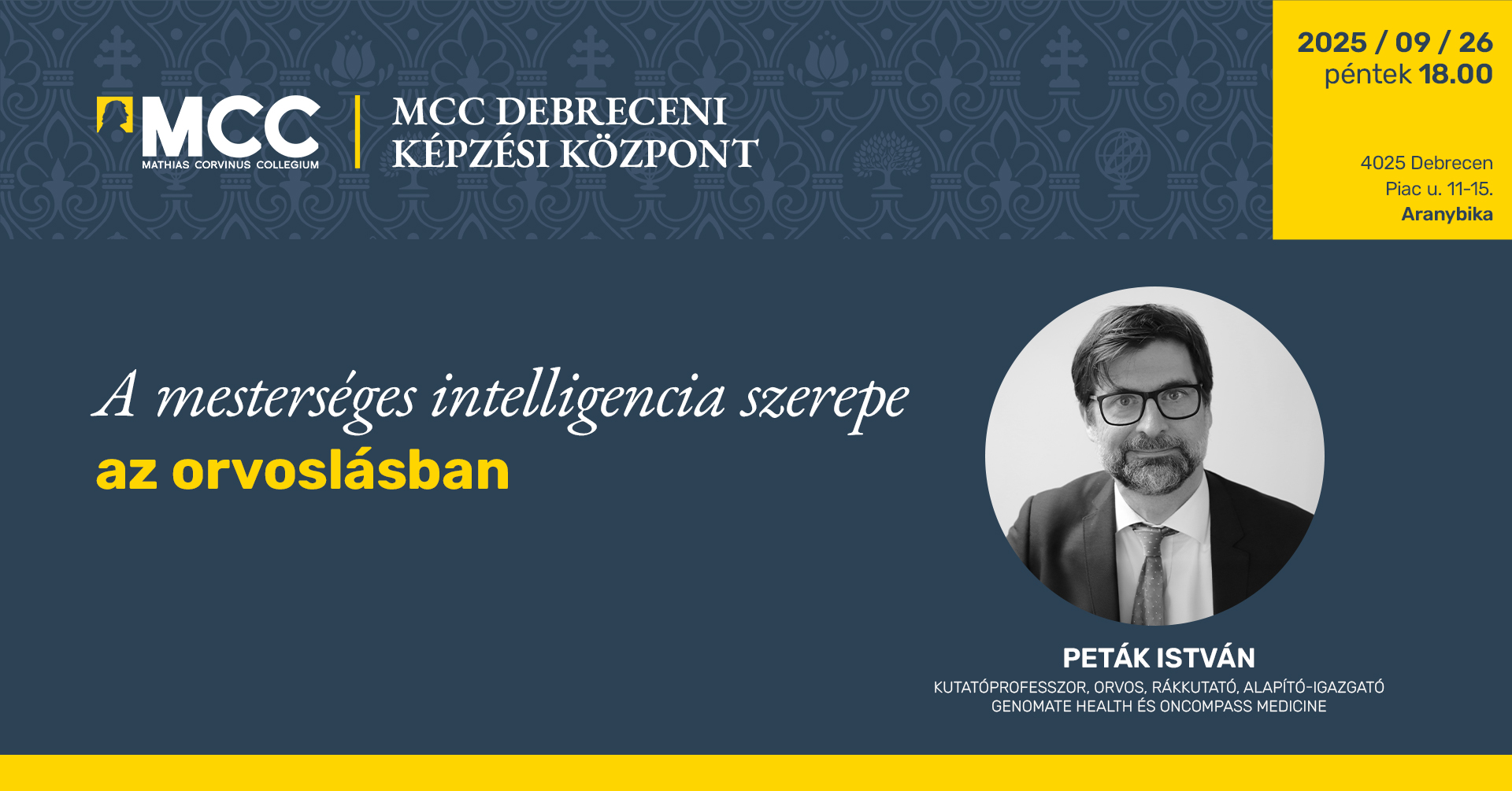 (MCC Debrecen) - A mesterséges intelligencia szerepe az orvoslásban