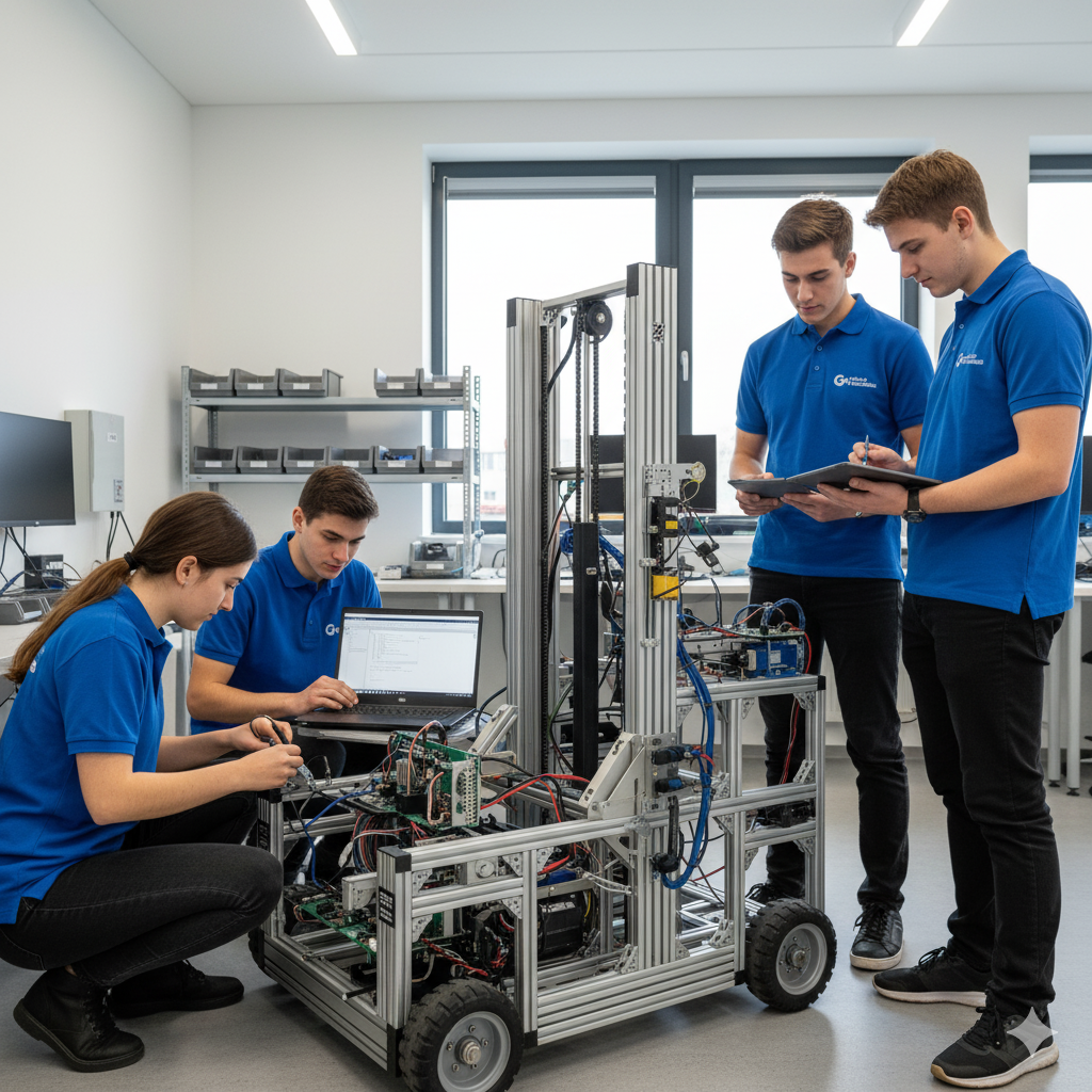 Szállító robot a Ganzos Technikum mechatronikusaitól