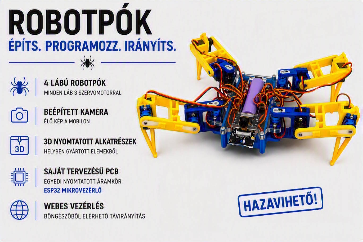 Robotpók építő workshop (Budapest)