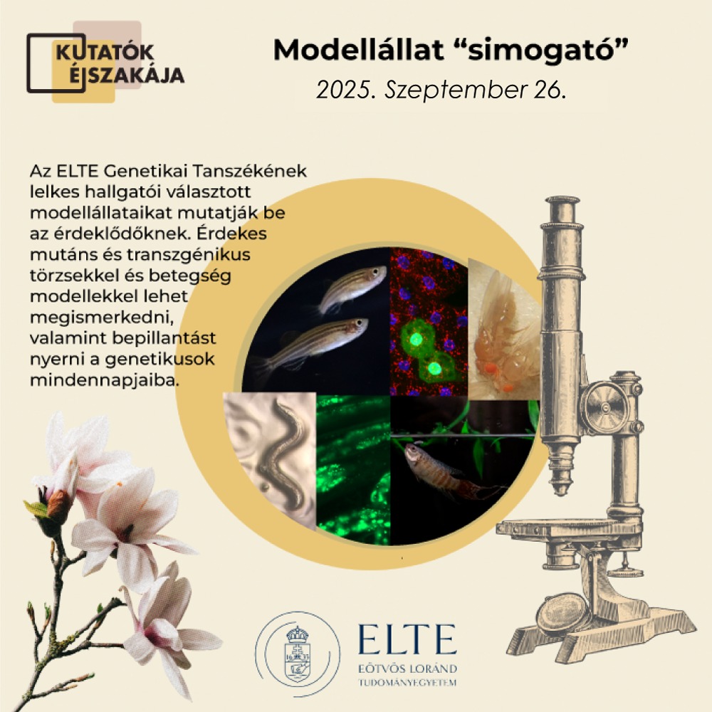 Genetikai modellélőlény simogató