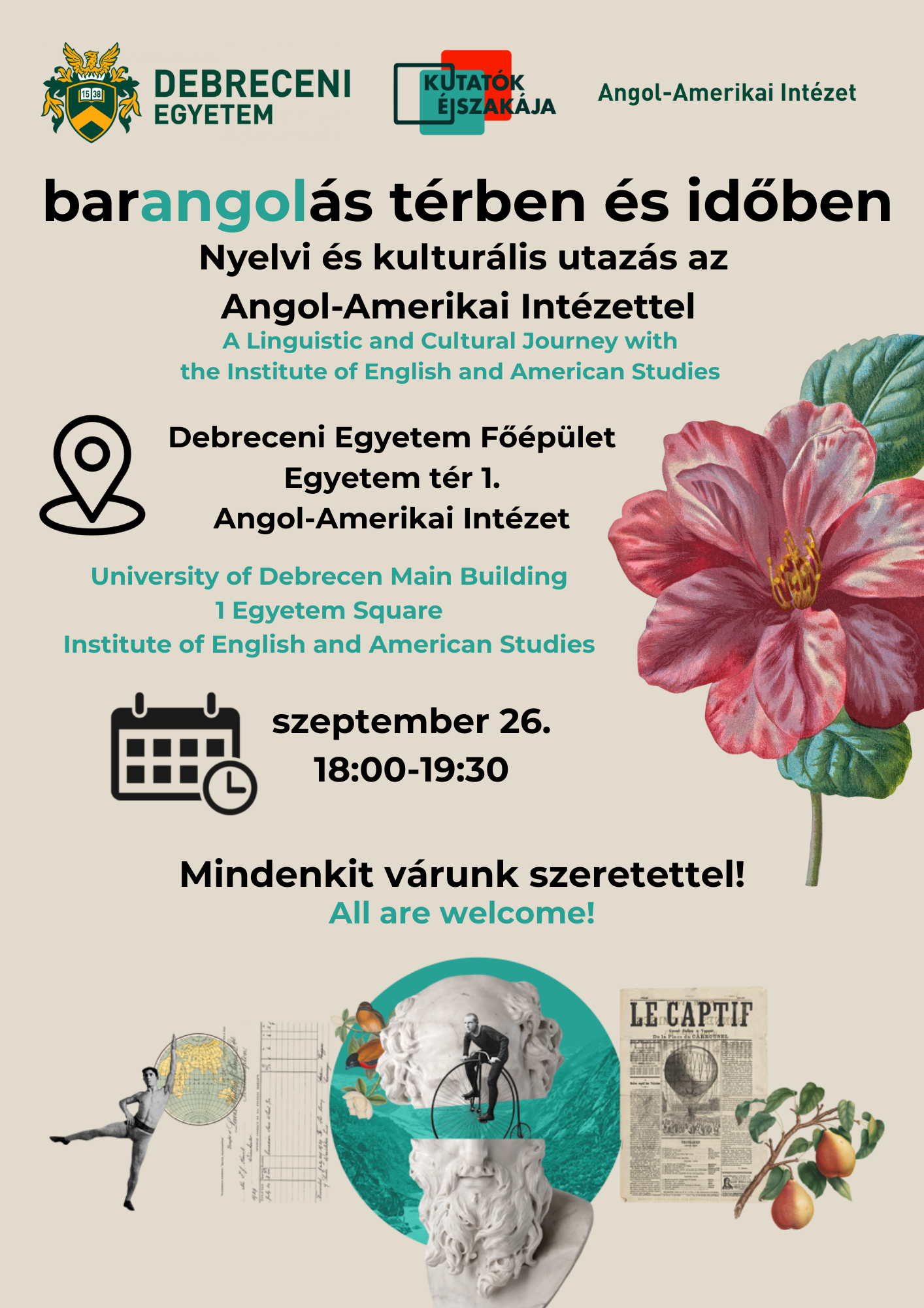 barANGOLás térben és időben – Nyelvi és kulturális utazás az Angol-Amerikai Intézettel (A Linguistic and Cultural Journey with the Institute of English and American Studies)