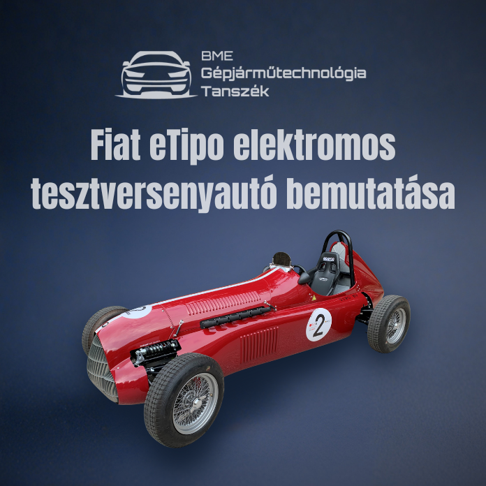 Fiat eTipo elektromos tesztversenyautó bemutatása