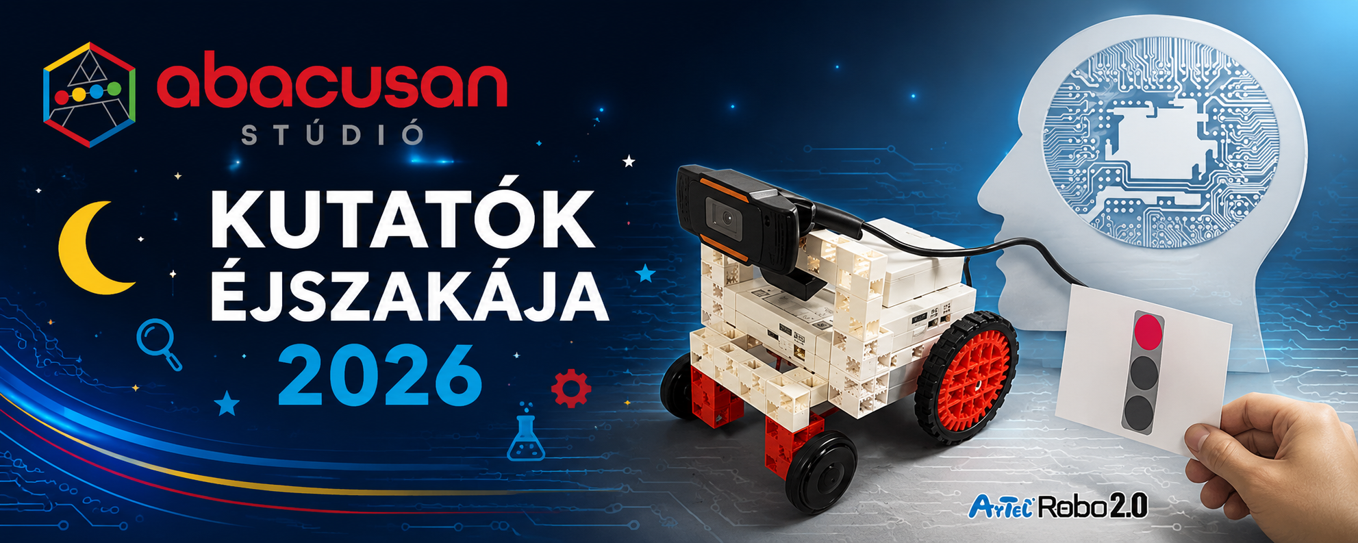 Programozz AI vezérelt ArTeC robotautót az Abacusannal - osztályoknak