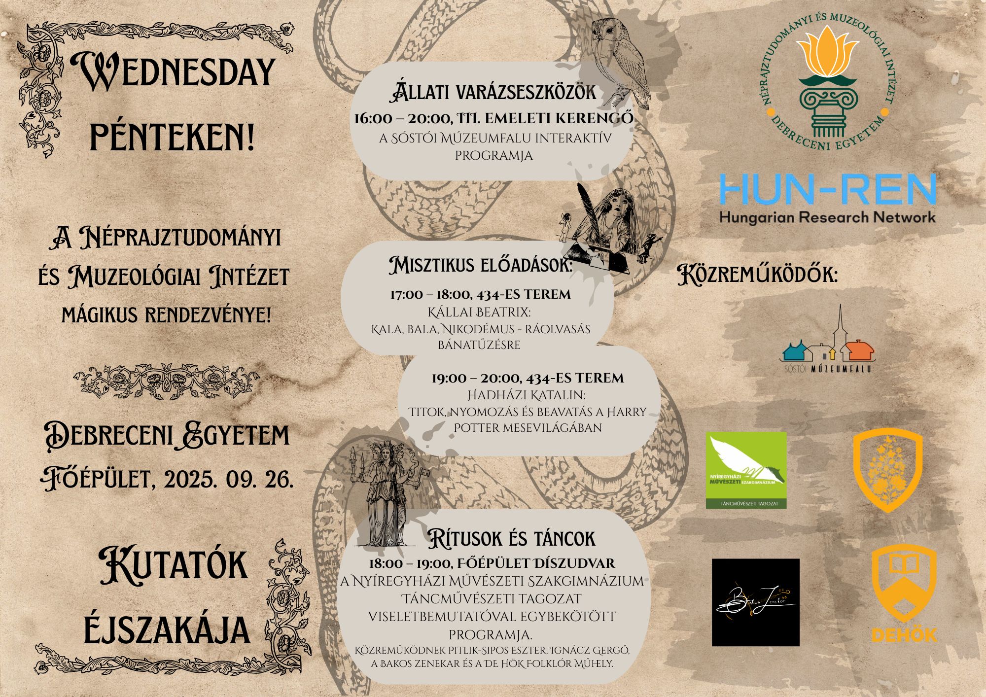 Wednesday pénteken!