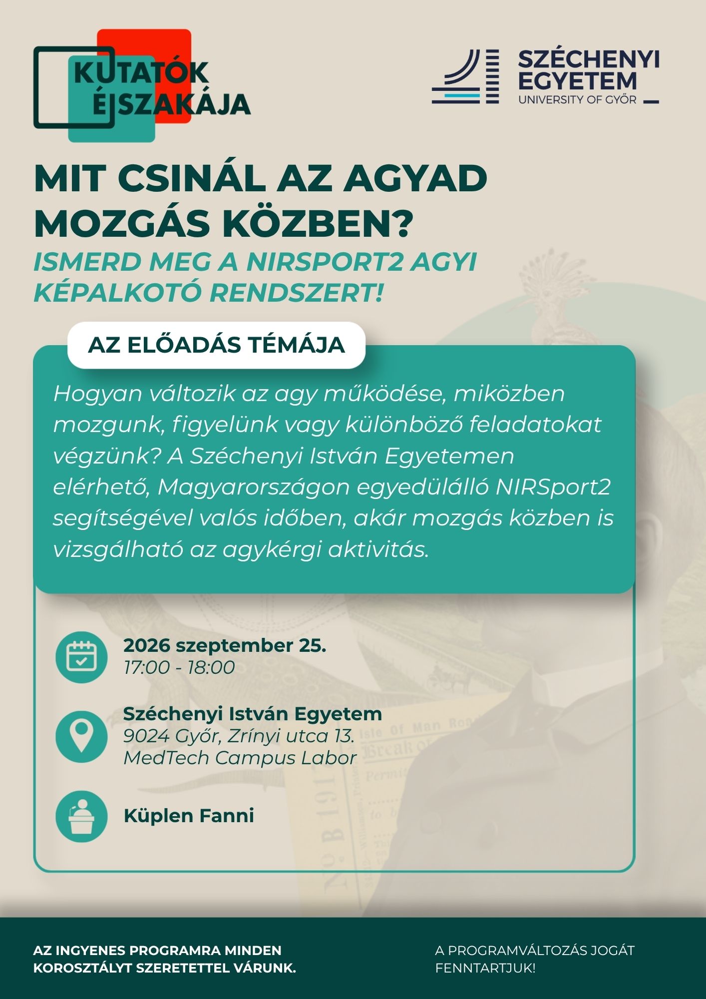 Mit csinál az agyad mozgás közben? – Ismerd meg a NIRSport2 agyi képalkotó rendszert! 