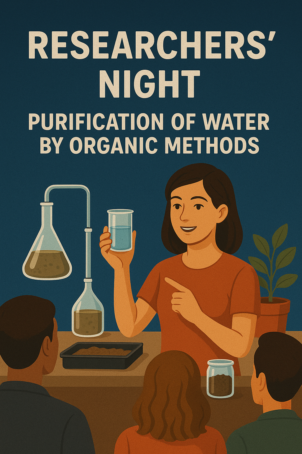 Purification of water by organic methods