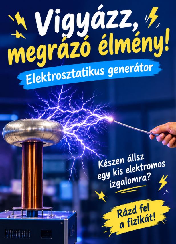 Vegyél részt egy igazán rázós programon! - elektrosztatikus generátor