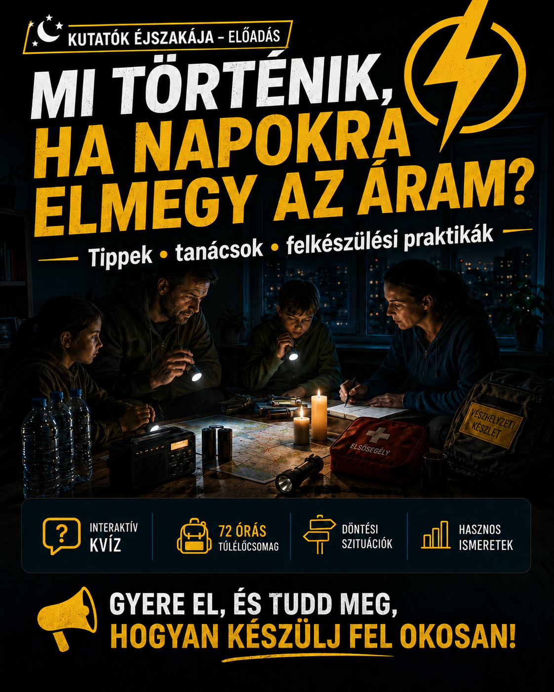 Mit tennél, ha több napon keresztül nem lenne áram?  - Tippek, tanácsok, felkészülési praktikák