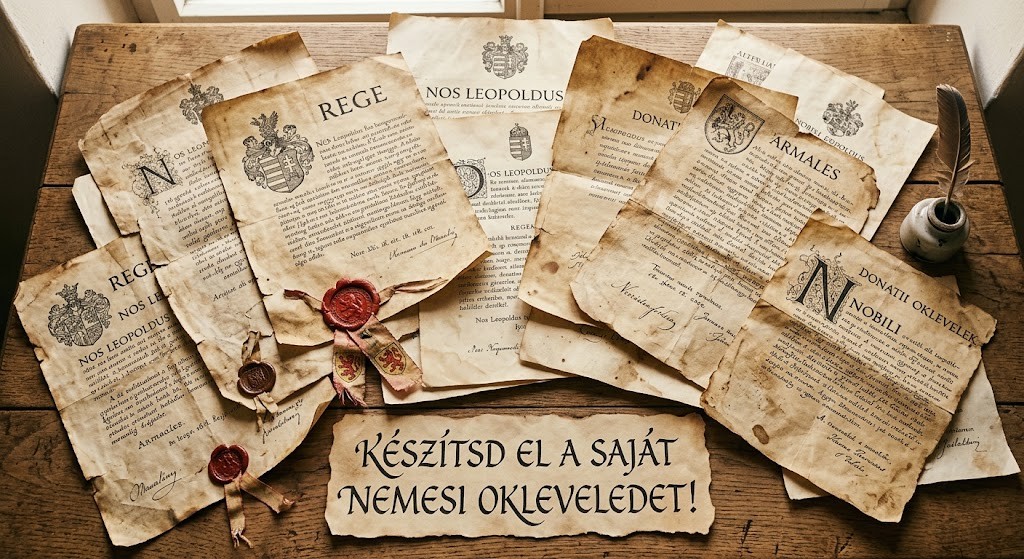 Készítsd el a saját nemesi okleveledet!