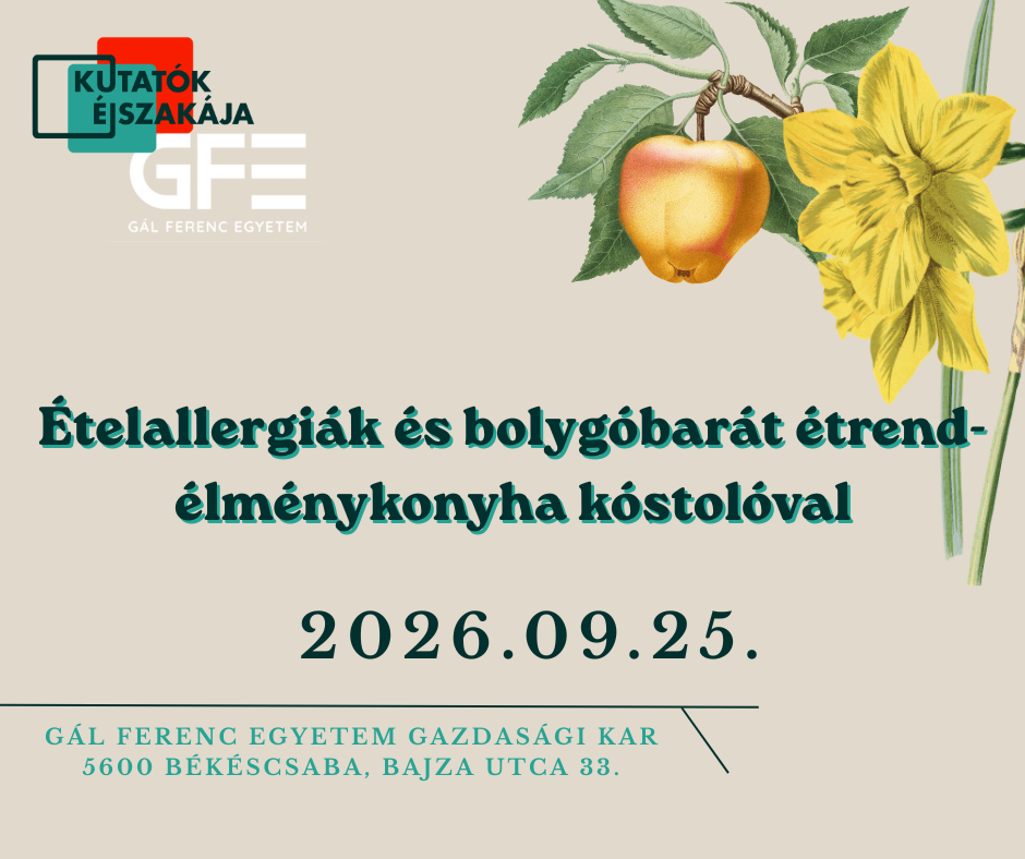 Ételallergiák és bolygóbarát étrend- élménykonyha kóstolóval