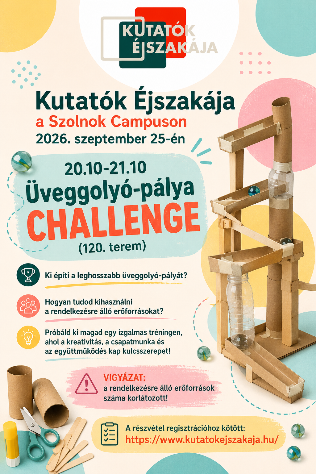 Üveggolyó-pálya CHALLENGE