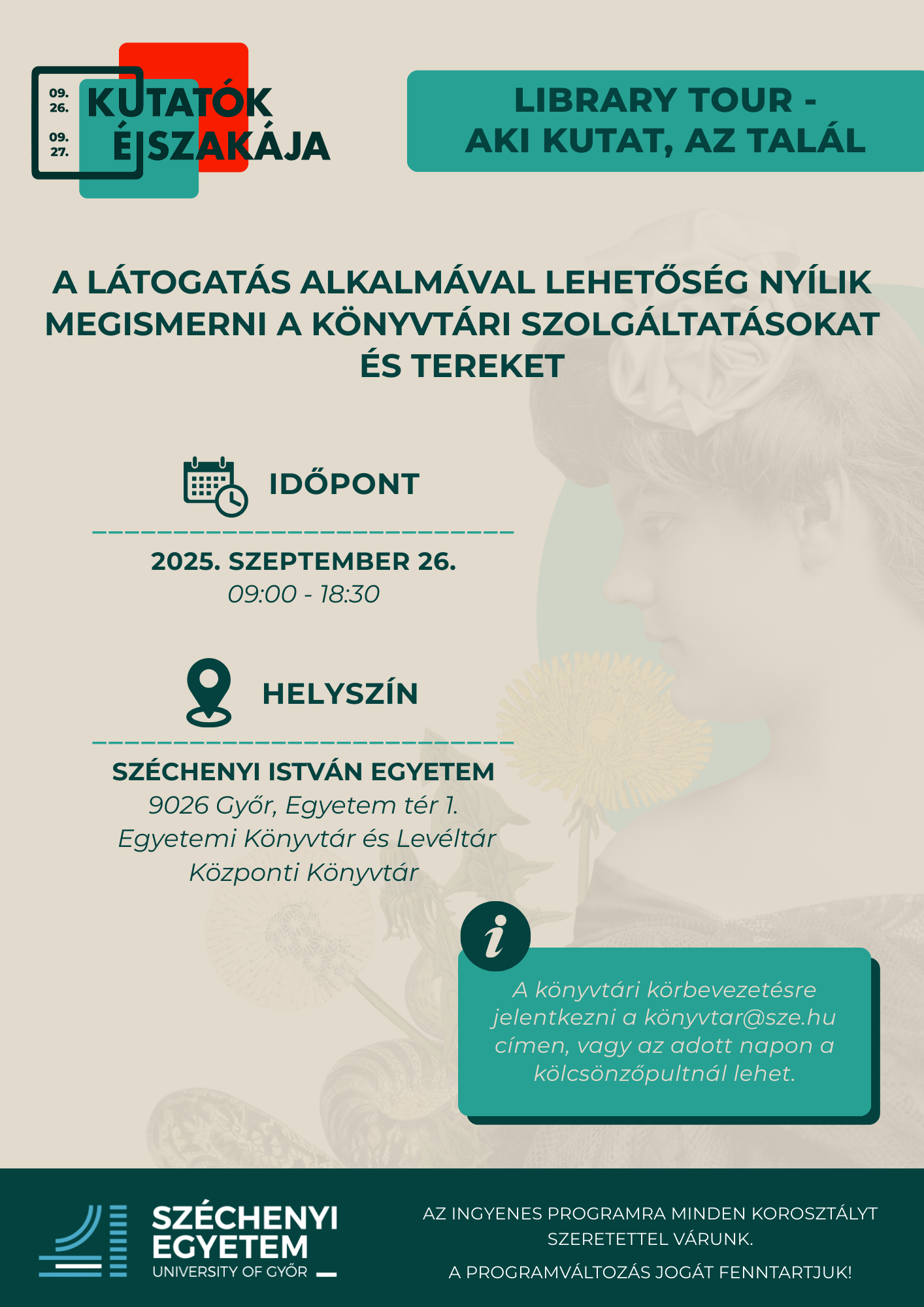 Library Tour - Aki kutat, az talál /Regisztrációhoz kötött/