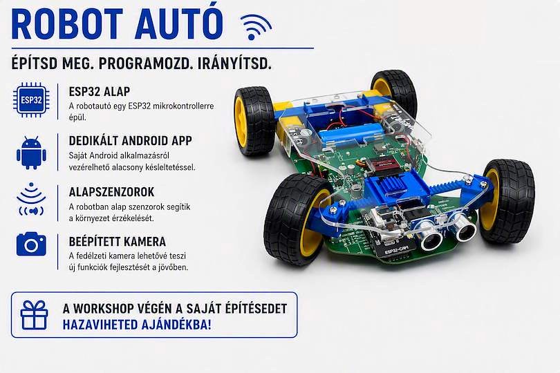 Robotautó építő workshop (Budapest)