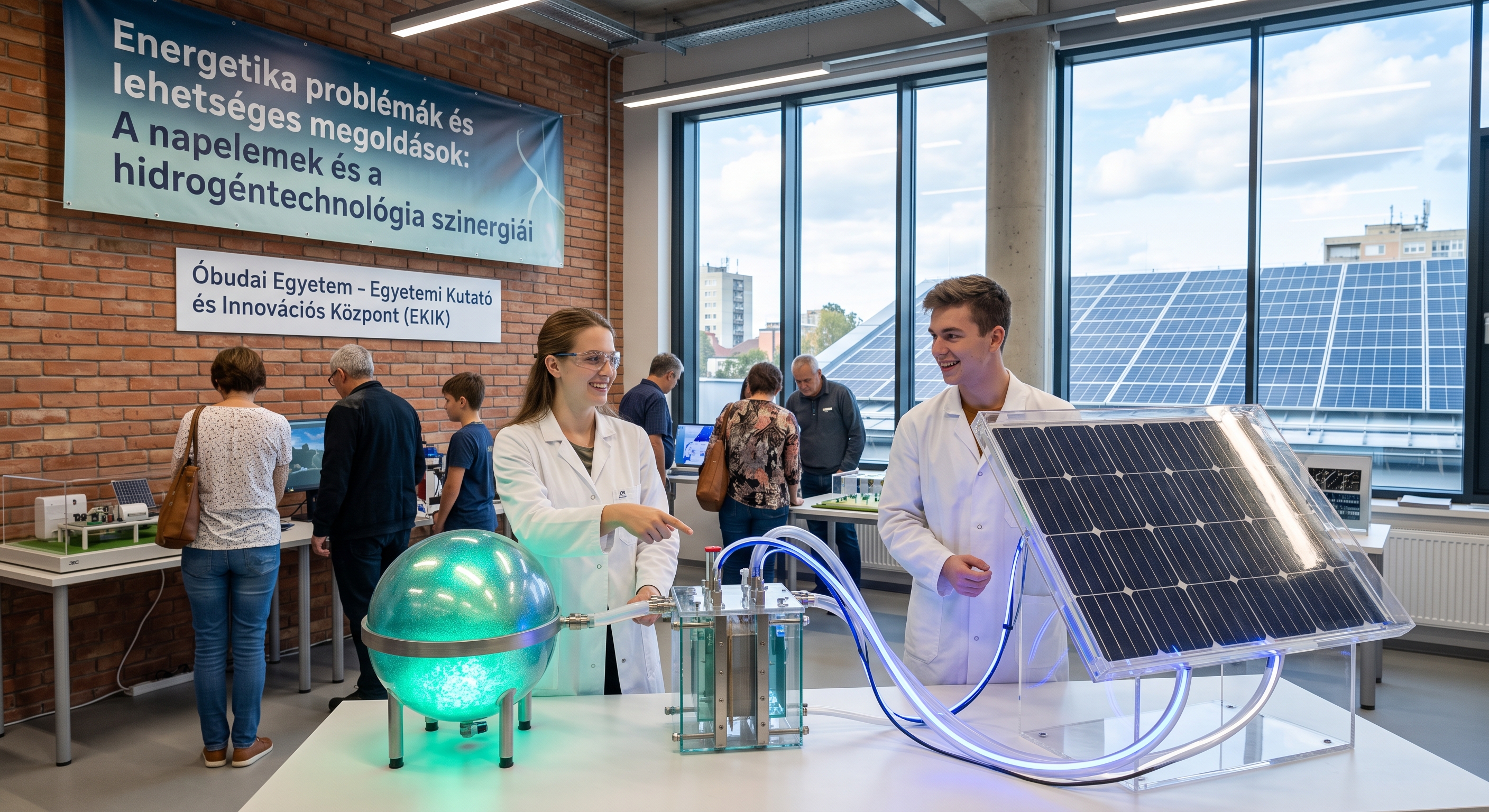 EKIK_Hidrogén és Hibrid Technológiák Kutatóközpont előadása Energetika problémák és lehetséges megoldások: A napelemek és a hidrogéntechnológia szinergiái