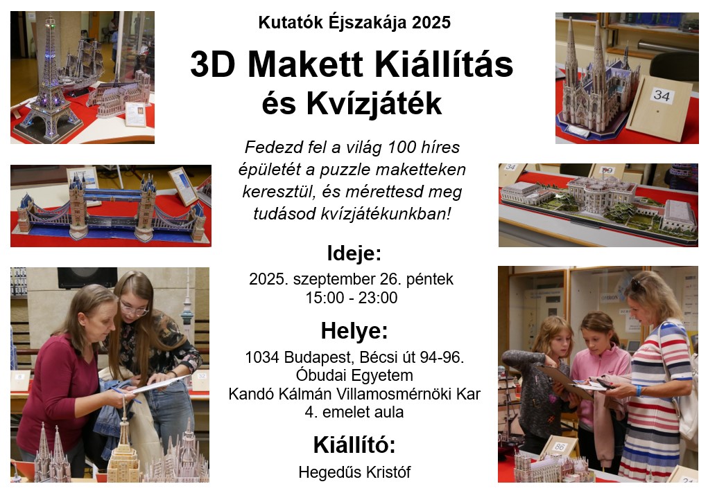 3D puzzle kiállítás
