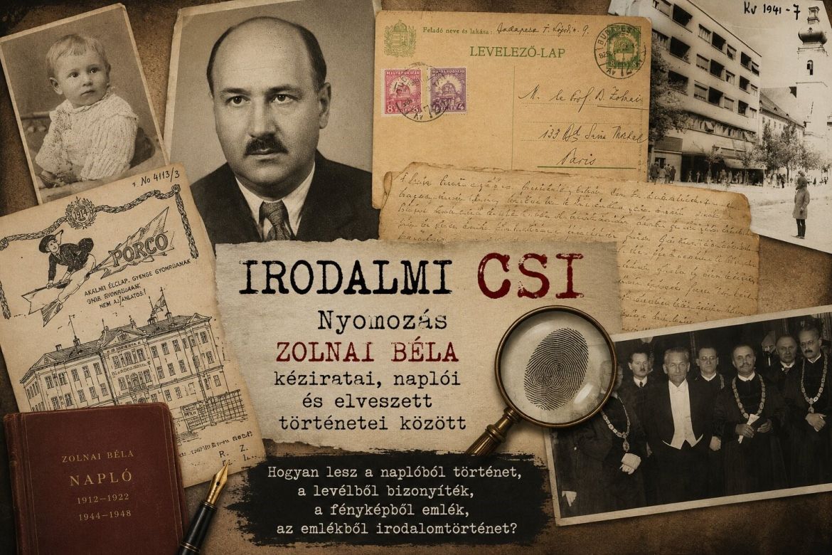 Irodalmi CSI – Ki volt valójában Zolnai Béla? Nyomozás kéziratok, naplók, fényképek és levelek között