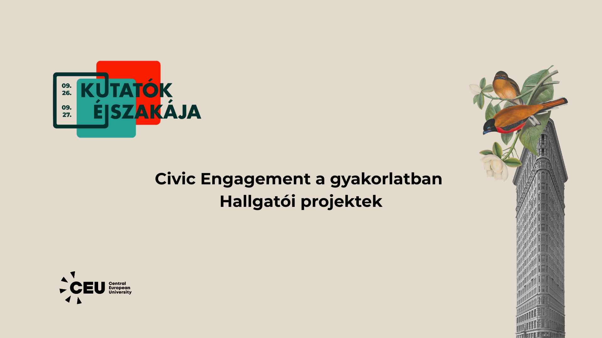 Civic Engagement a gyakorlatban -  Hallgatói projektek